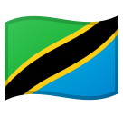 How Flag: Tanzania emoji looks on Google.