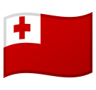 How Flag: Tonga emoji looks on Google.