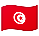 How Flag: Tunisia emoji looks on Google.