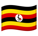 How Flag: Uganda emoji looks on Google.