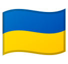 How Flag: Ukraine emoji looks on Google.