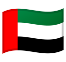 How Flag: United Arab Emirates emoji looks on Google.