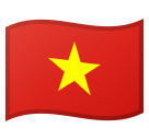 Bagaimana emoji Bendera: Vietnam kelihatan di Google.