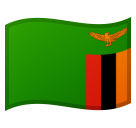 How Flag: Zambia emoji looks on Google.