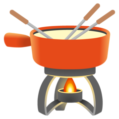 Come Fonduta emoji appare su Google.