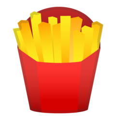 How French Fries emoji looks on Google.