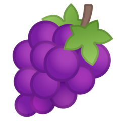 Como o emoji do Uvas é exibido no Google.