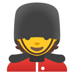 How Guard emoji looks on Google.