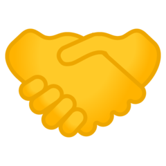 How Handshake emoji looks on Google.