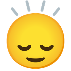 How Head Shaking Vertically emoji looks on Google.