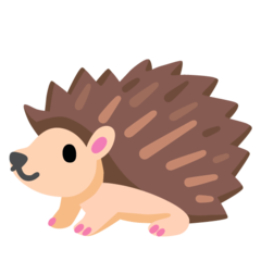 How Hedgehog emoji looks on Google.