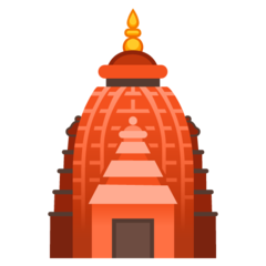 How Hindu Temple emoji looks on Google.