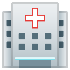 How Hospital emoji looks on Google.