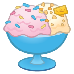 How Ice Cream emoji looks on Google.