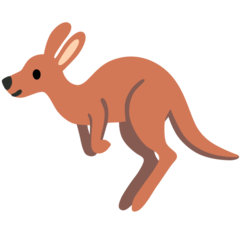 How Kangaroo emoji looks on Google.