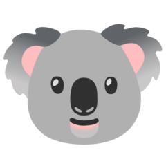 Hvordan Koala emoji ser ud på Google.