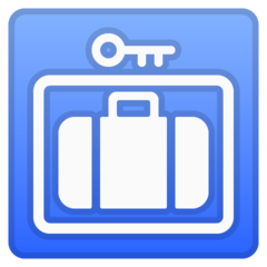 How Left Luggage emoji looks on Google.