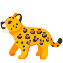 Hvordan Leopard emoji ser ud på Google.