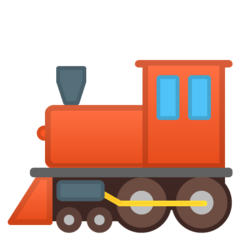 Wie Dampflokomotive Emoji auf Google aussieht.