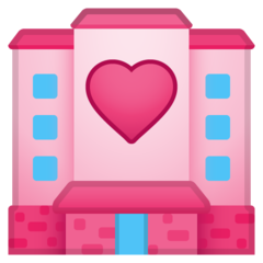 How Love Hotel emoji looks on Google.