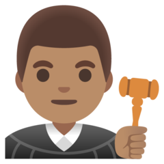 How Man Judge: Medium Skin Tone emoji looks on Google.