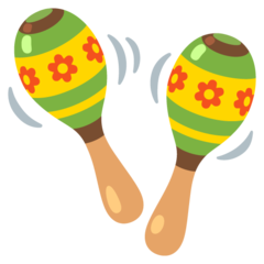 How Maracas emoji looks on Google.