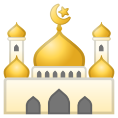 A quoi ressemblent les emoji Mosquée sur Google.