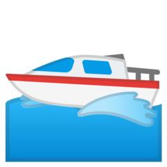 Wie Motorboot Emoji auf Google aussieht.