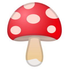 How Mushroom emoji looks on Google.