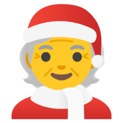 Hur Könsneutral tomte emoji ser ut på Google.