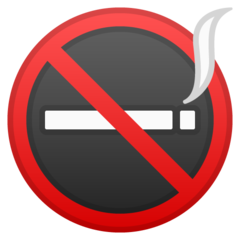 How No Smoking emoji looks on Google.