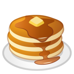 How Pancakes emoji looks on Google.