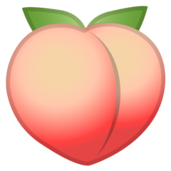 How Peach emoji looks on Google.