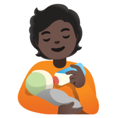 Bagaimana emoji Orang menyusui bayi: ton kulit gelap kelihatan di Google.