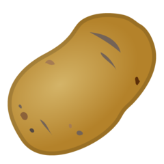 How Potato emoji looks on Google.