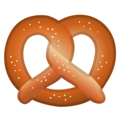 How Pretzel emoji looks on Google.