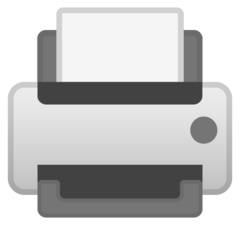 How Printer emoji looks on Google.