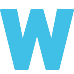 How Regional Indicator Symbol Letter W emoji looks on Google.