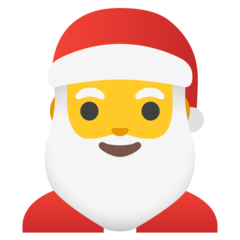 Noel Baba emojisi Google üzerinde nasıl görünüyor.