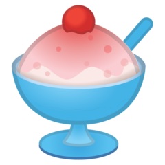 How Shaved Ice emoji looks on Google.