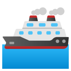 How Ship emoji looks on Google.