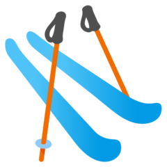 How Skis emoji looks on Google.