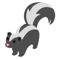 Jak wygląda emoji Skunks w Google.