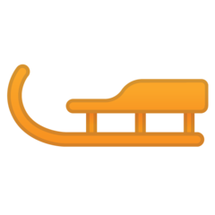 How Sled emoji looks on Google.