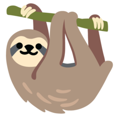 How Sloth emoji looks on Google.