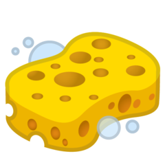 How Sponge emoji looks on Google.