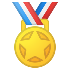 How Sports Medal emoji looks on Google.