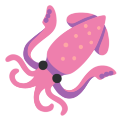 How Squid emoji looks on Google.