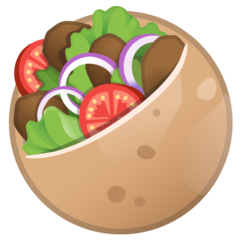 Come Pita farcita emoji appare su Google.