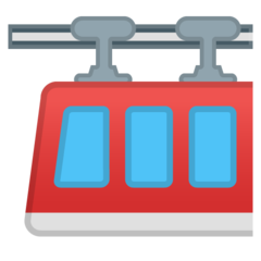 How Suspension Railway emoji looks on Google.